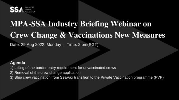 MPA-SSA Industry Briefing Webinar on Crew Change & Vaccinations New Measures [Recording]