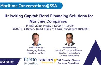 Maritime Conversations@SSA: Unlocking Capital: Bond Financing Solutions for Maritime Companies