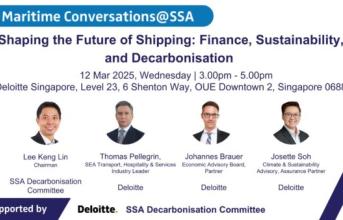Maritime Conversations@SSA: Shaping the Future of Shipping: Finance, Sustainability, and Decarbonisation