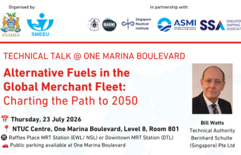 SNAMES Technical Talk: Alternative fuels in the global merchant fleet: Charting the path to 2050